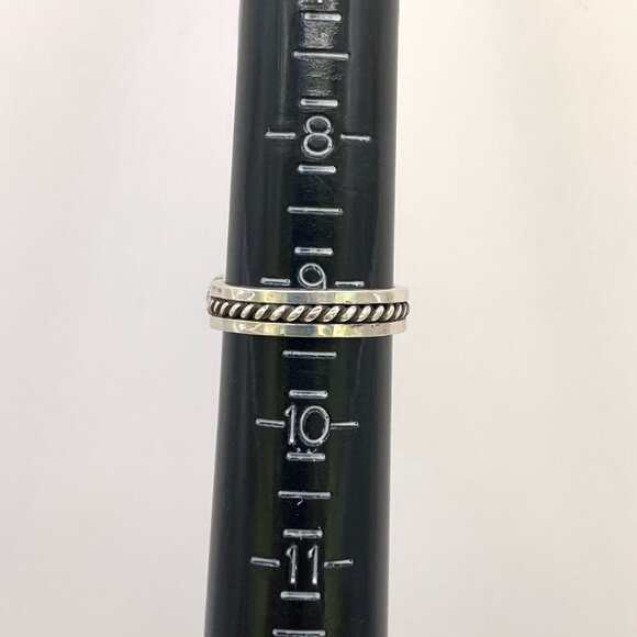 Three Stone Turquoise Navajo Sterling Silver 925 Unisex Ring R King Sz 9.25 J799 - Picture 6 of 7